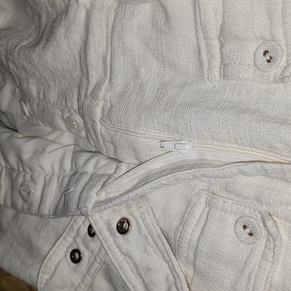 House of Harlow 1960 Linen Blend Preppy Beach Resort Y2K 90's Romper - Women's - Picture 9 of 12